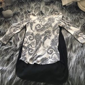 Charlotte Russe paisley swirl shirt